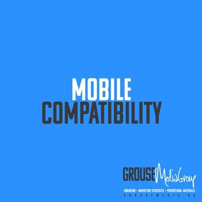 Your website will be compatible with viewing on mobile browsers.