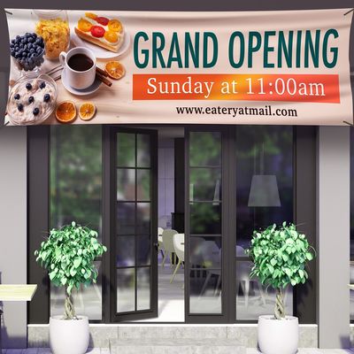 Perfect for indoor or outdoor use, order vinyl banners to announce your next grand opening, big sale, or big event!