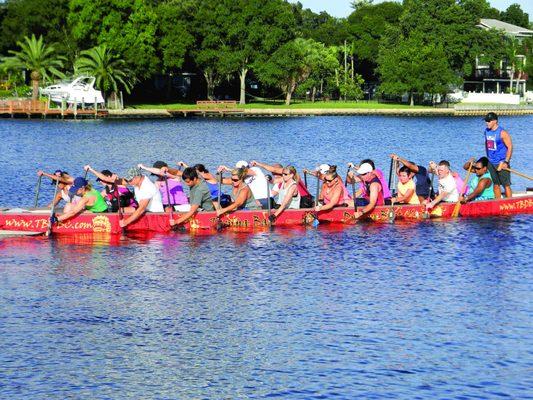 Four dragon boat clubs currently launch from TCCC.