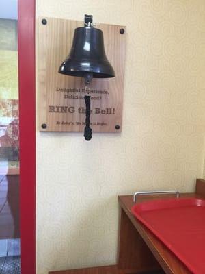 Ring The Bell !! If you had a delightful Experience!! Cute