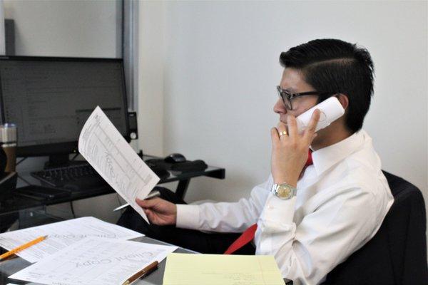 Los Angeles Tax Preparer in Koreatown on a Phone Appointment.