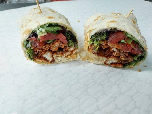 Buffalo chicken wrap