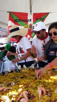 The Basque paella booth!!!!