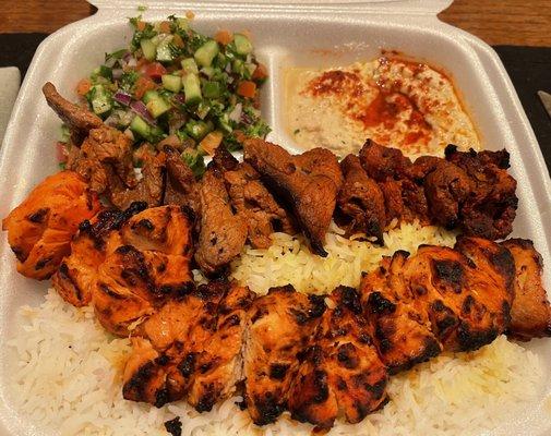 Mixed Kabob Plate