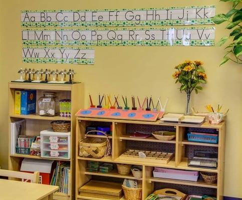 Inside one of the classrooms