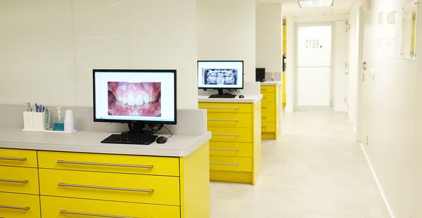 Modern, minimal, elegant, and  semi-private dental units