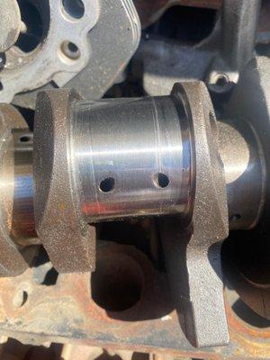 Rod bearing journal damage