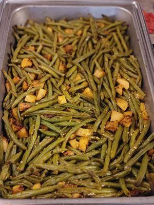 Garlic Parmesan String Beans and Potatoes