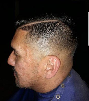 Clean fade on the homie david