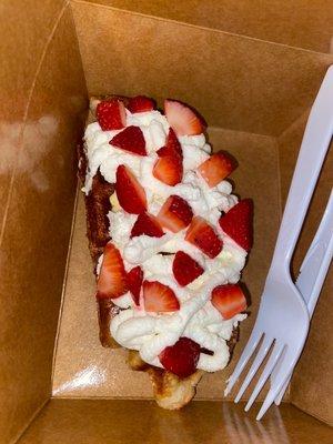 Strawberry Croffle