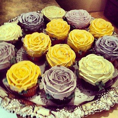 Rose Petal Cupcakes