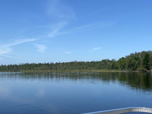 Out on the pontoon, honeymoon vibes