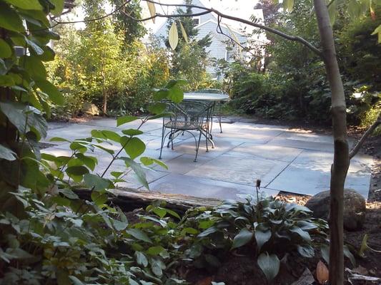 Nature In the City...Bluestone Patio, ashlar pattern, Large slabs