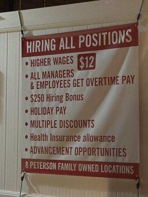 Now hiring