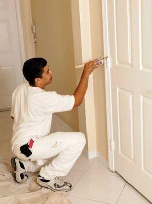 Painting doors and frames