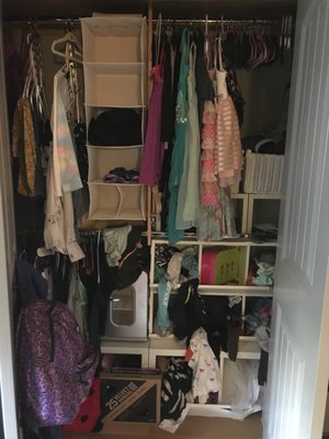 Before 8yr old girls closet