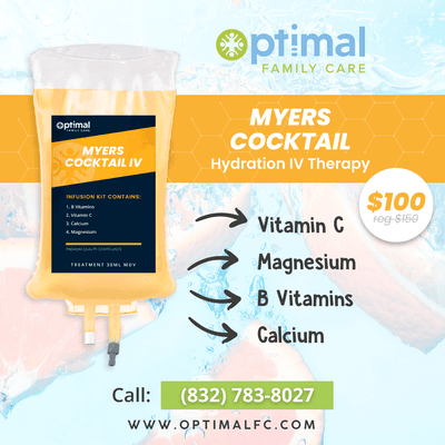 Myer's Cocktail - a mix of multivitamins, antioxidants & other nutrients that will help alleviate chronic symptoms, ongoing pain, asthma ...