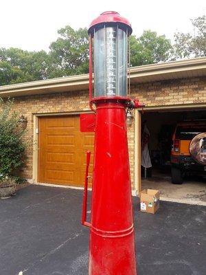 Antique "visible" gas pumps