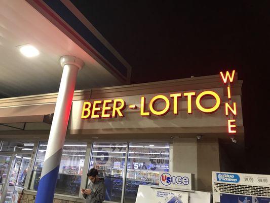 Beer wine lotto! Extended hours!