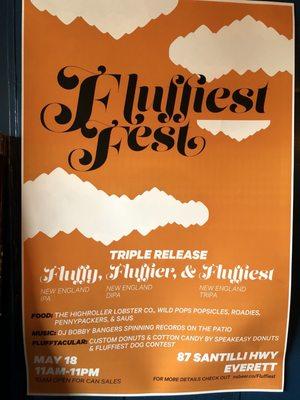 Promo for Fluffiest Fest this weekend May 18th