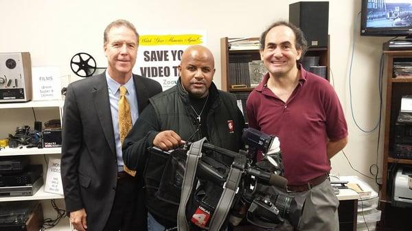 WDIV Detroit visits to our office.