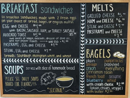 Breakfast Menu