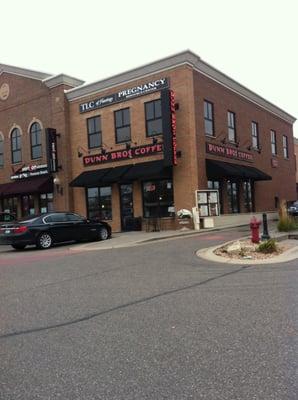 Front of Dunn Bros. With entrance & drive up area