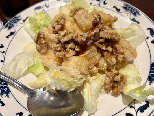 Honey Walnut Prawns. Delicious and not over mayo-y.