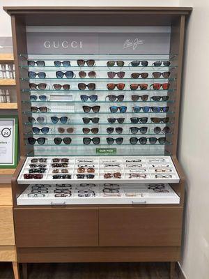 Selection of men's and women's sunglasses