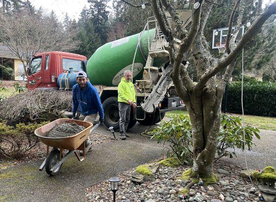 EGM Concrete Specialist with our concrete delivery driver Troy!