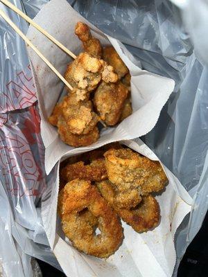 Crispy chicken snack & calamari