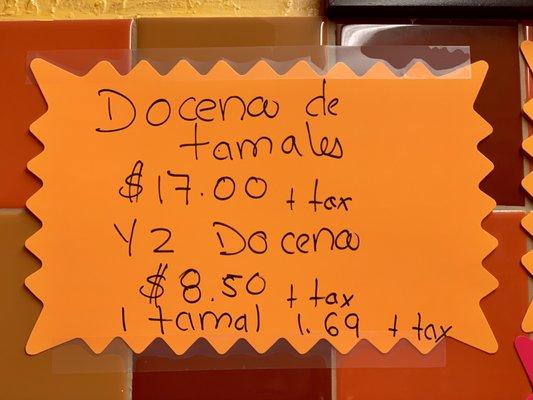 Tamales special