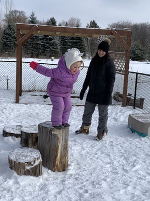 Winter play ground--take a leap!