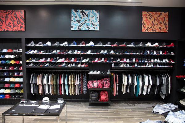 Section of our showroom floor.  We display only 1 item and keep brand new stock new for you upon purchase.