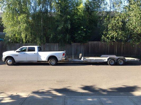 Diamond C 7 x 18, 10K flatbed car/ equipment trailer