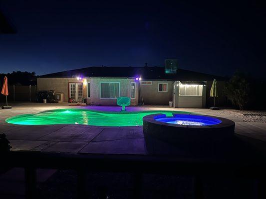 I recommend upgrading your lights in your pool because it makes a big difference.