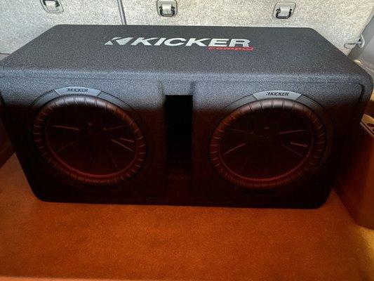 Kicker subs do a decent job inside truck.  They will probably sound even better once they break in a little.