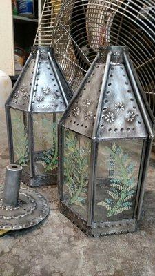 Punched tin lights