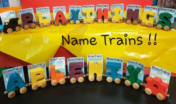 Name Trains, compatible with Brio, Learning Curve.