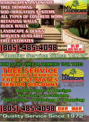 FREE ESTIMATES - CALL US TODAY (805) 485-4098