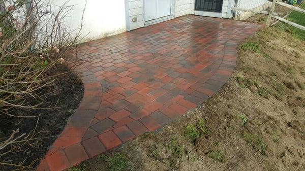 New pavers back patio