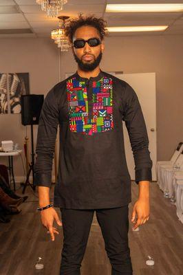 Men's African  Fabric Shirts available  in Medium  and  Large