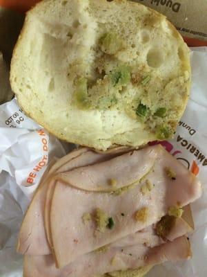 This is what you call your cranberry turkey sandwich?! Horrible both in looks and taste. Disappointed!