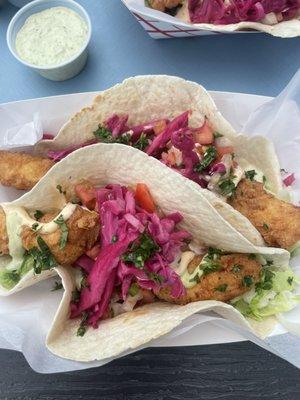 Outrageous, fish, tacos! Everything on their menu is made fresh‍‍‍