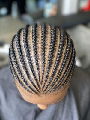 Natural cornrows