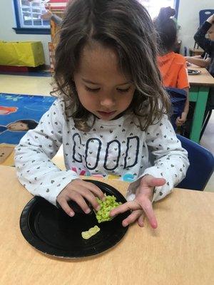 Pre-K 4 making fun treats!