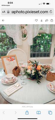 Floral and table arrangements