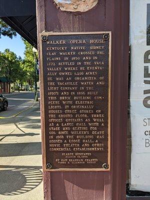 Walker Opera House, Vacaville