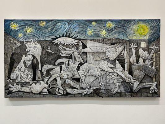 Ron English, "Starry Night Guernica" (June 13, 2024)