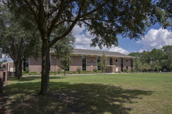 The Smith Center houses our gym, dance studio, Spanish classroom, and business offices.